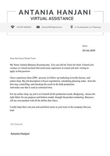 Grey And White Clean Minimalist Cover Letter