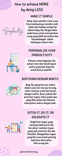 Pink Illustrative How to Manage Time Effectively Simple List